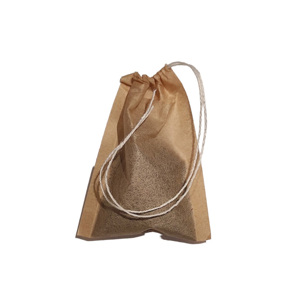 Singleuse Tea Bags for Loose Leaf Tea, Empty Tea Bags, Unbleached, Drawstring Tea Bags, Natural