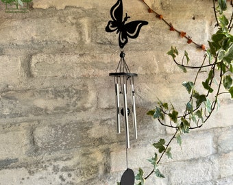 Butterfly Metal Wind Chime, Memorial Wind Chime, Listen To The Wind, Wind Bells, Garden Wind Chime