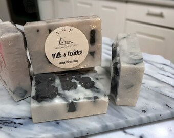 Handcrafted Milk & Cookies Soap Bar