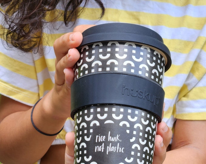 Reusable Coffee Cup | Made From Rice Husk | Travel Cup | Sustainable | Eco-Friendly | HusksGreen | Compostable | Tableware | Up Cycle