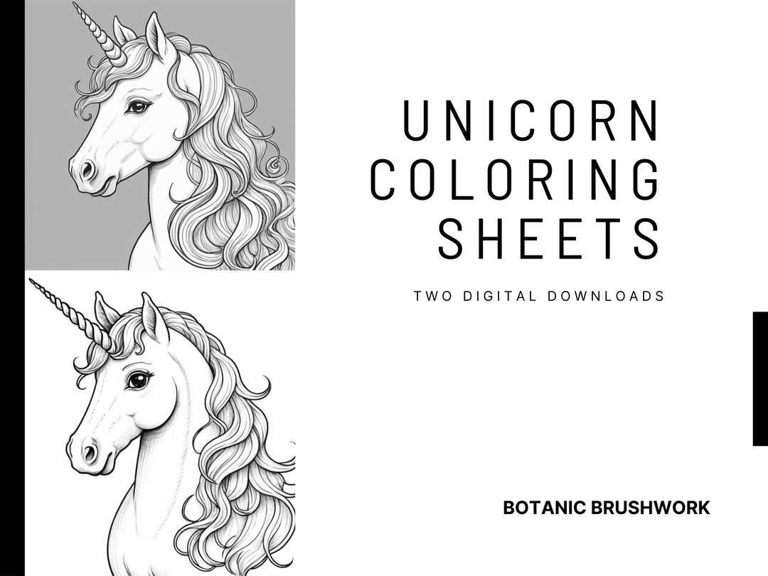 Unicorn Coloring Pages - Beautiful Unicorn Printables - Print at Home ...