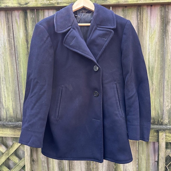 vintage　40s peacoat　usnavy Vintage 40s WWII US Navy Wool Peacoat Clothing Supply Office Named