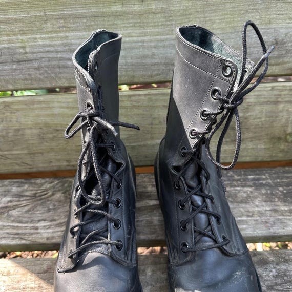 Vintage 90s Steel Toe Goodyear Biltrite Leather Military Combat‎ Boots Size 10.5 Vintage 90s Steel Toe Goodyear Biltrite Leather Military  main image 2