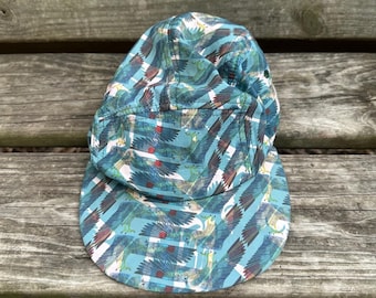 Vintage Truth Initiative Fact #249 Anti-Tobacco Kestrel Falcon Hat Teal Green
