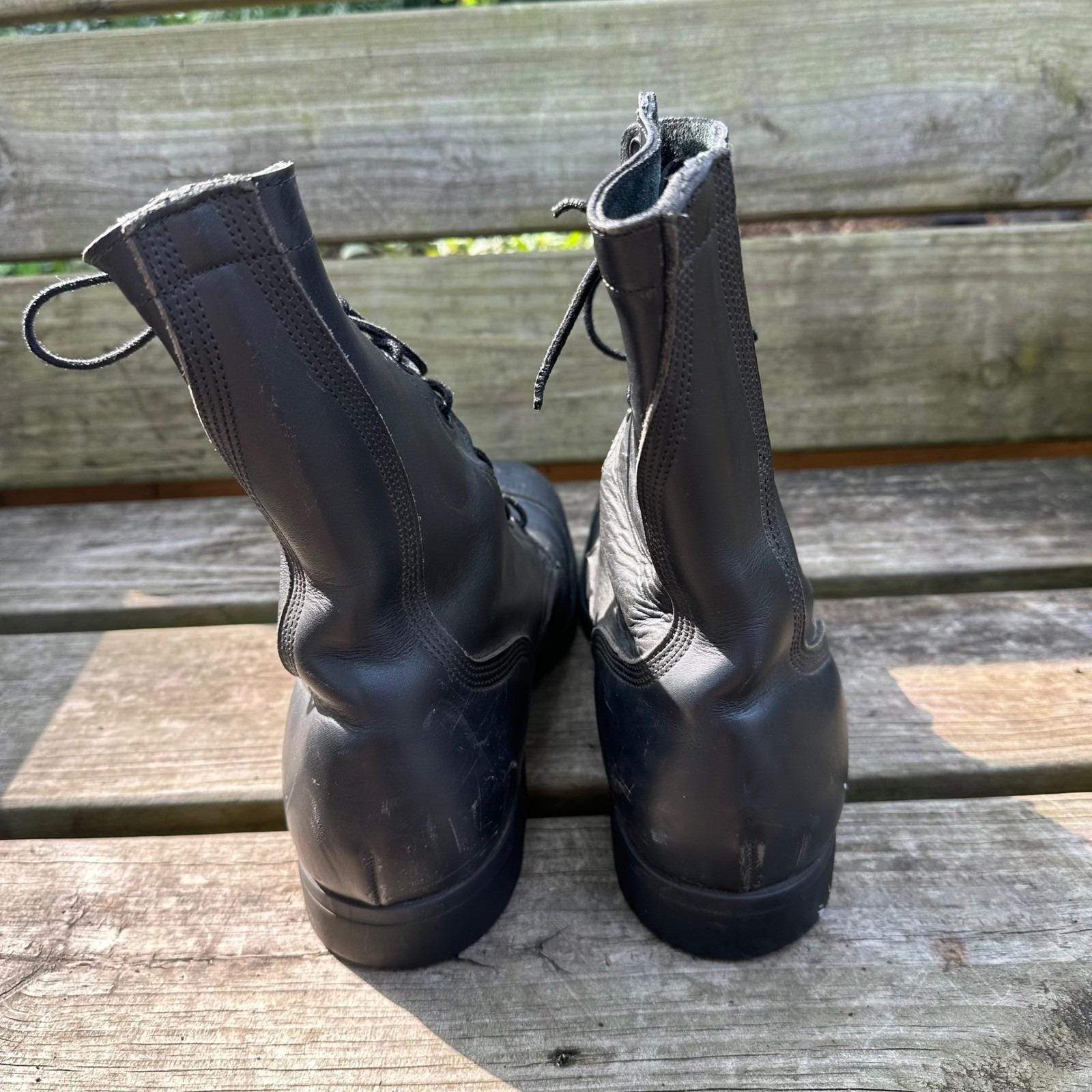 Vintage 90s Steel Toe Goodyear Biltrite Leather Military  display picture 3