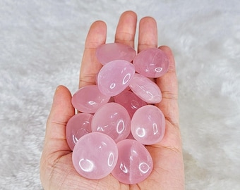 OP=OP Rozenkwarts getrommeld, roze kristal voor liefde, Madagascar Pocket Worry Stone, edelsteen emotioneel evenwicht, spirituele energiekristal