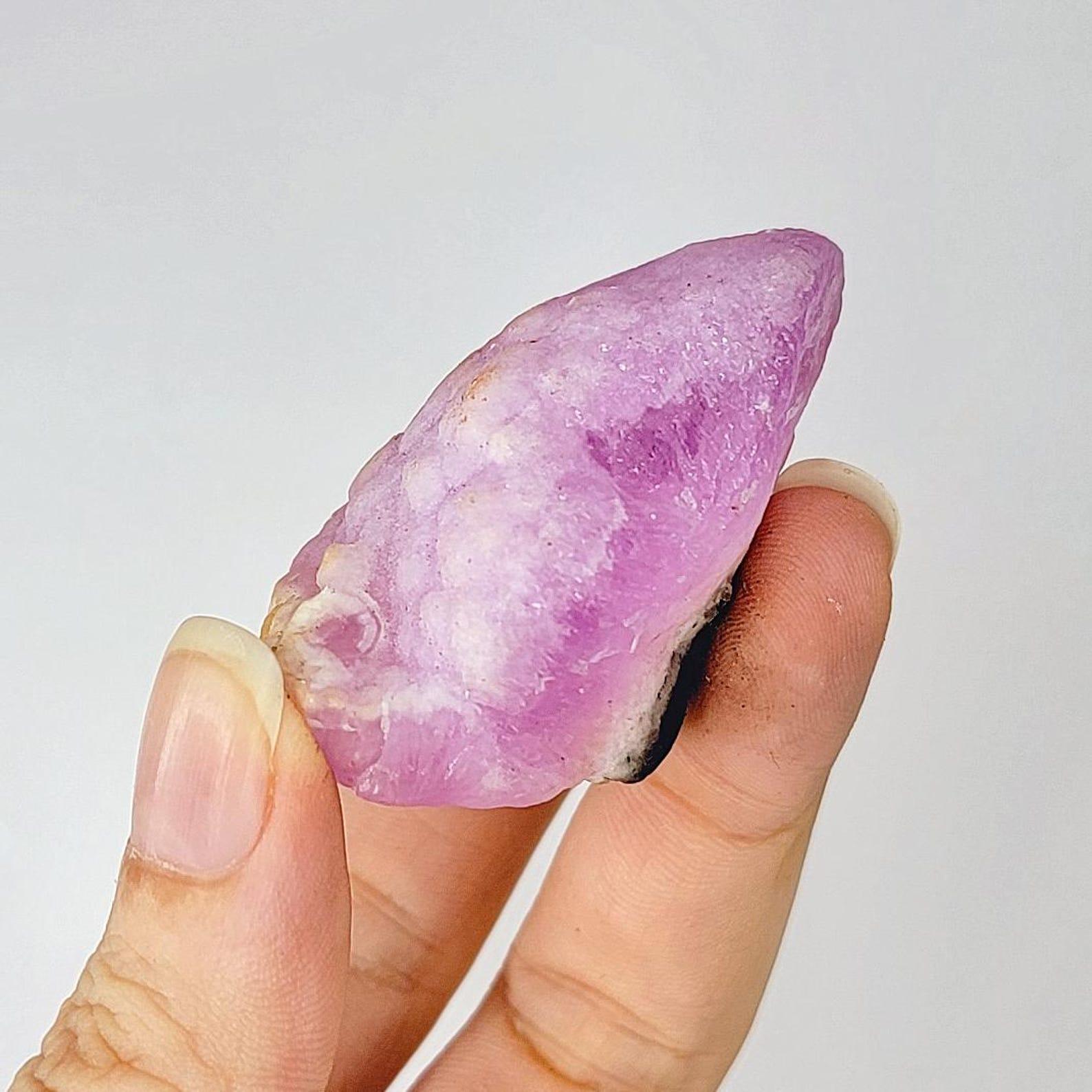 57g ピンクアラゴナイト石、原石の水晶標本、希少鉱物、天然宝石、瞑想