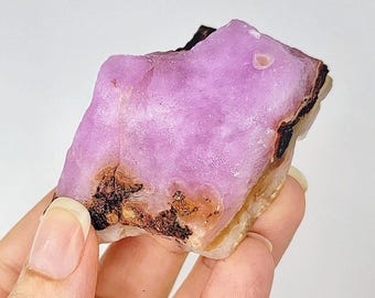 92g Pink Aragonite Stone, Rough Raw Crystal Mineral Specimen, Natural Gem for Collectors