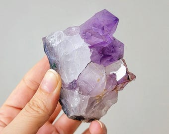187g Purple Quartz Amethyst Crystal Slice, Raw Mineral Specimen For Display Home & Altar Decoration