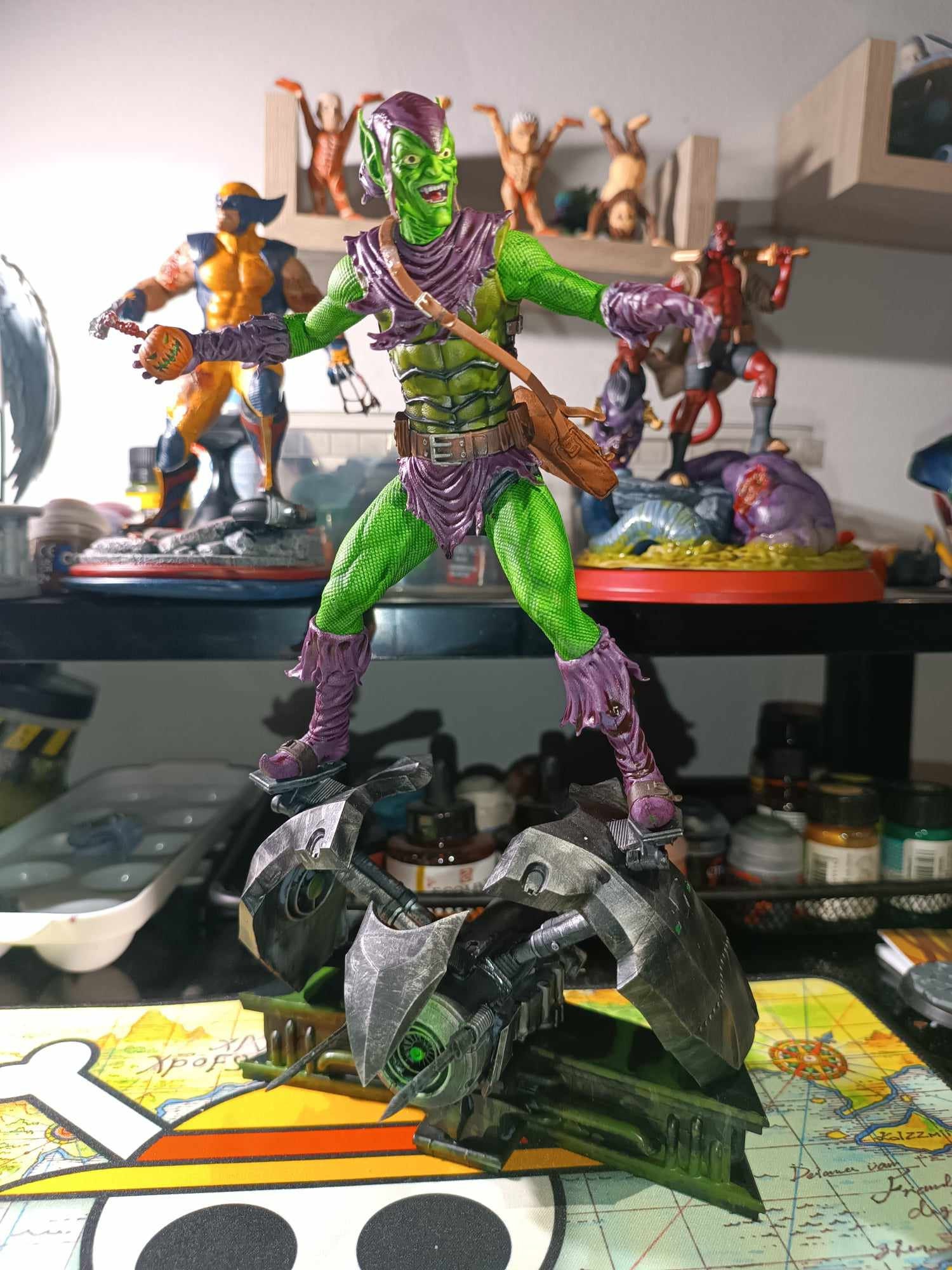 Marvel Green Goblin Resin Statue - Etsy
