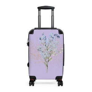 Floral Suitcase - Stylish Travel Luggage, Floral Design Carry-On, Perfect for Women Travelers, Vacation, Gift for Travelers