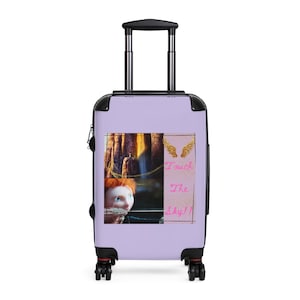 タッチ・ザ・スカイスーツケース、冒険家のための旅行バッグ、パーソナライズされた荷物、旅行者へのギフト、ユニークな機内持ち込み用バッグ