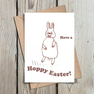 Printable Easter Card Funny easter card For Family Easter card Printable Funny EasterCard Digital Download Easter Card Cute Easter Bunny image 1