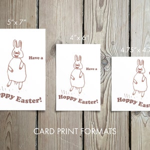 Printable Easter Card Funny easter card For Family Easter card Printable Funny EasterCard Digital Download Easter Card Cute Easter Bunny image 2