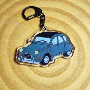 Grey 2CV key ring