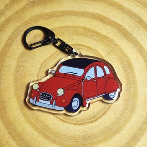 Red 2CV key ring