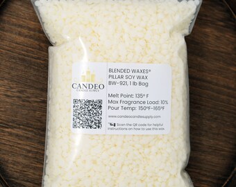 Blended Waxes® Pillar Soy Wax (BW-921) - Soy Pillar Wax for Candle Making