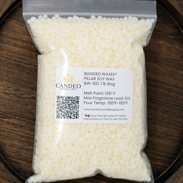 Blended Waxes® Pillar Soy Wax (BW-921) - Soy Pillar Wax for Candle Making