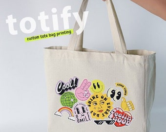 Tote bag custom print || Printing Canvas Bag | Shopping Bag
