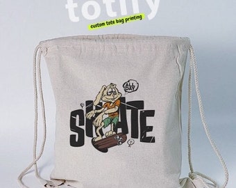 Tote bag custom print || Printing Canvas Bag | Shopping Bag | DRAWSTRING BAGS | Bag Custom | Printing Canvas Bag