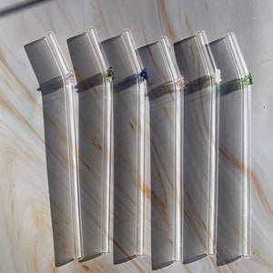 Sustainable Gift for New Home Vintage Glass Straw