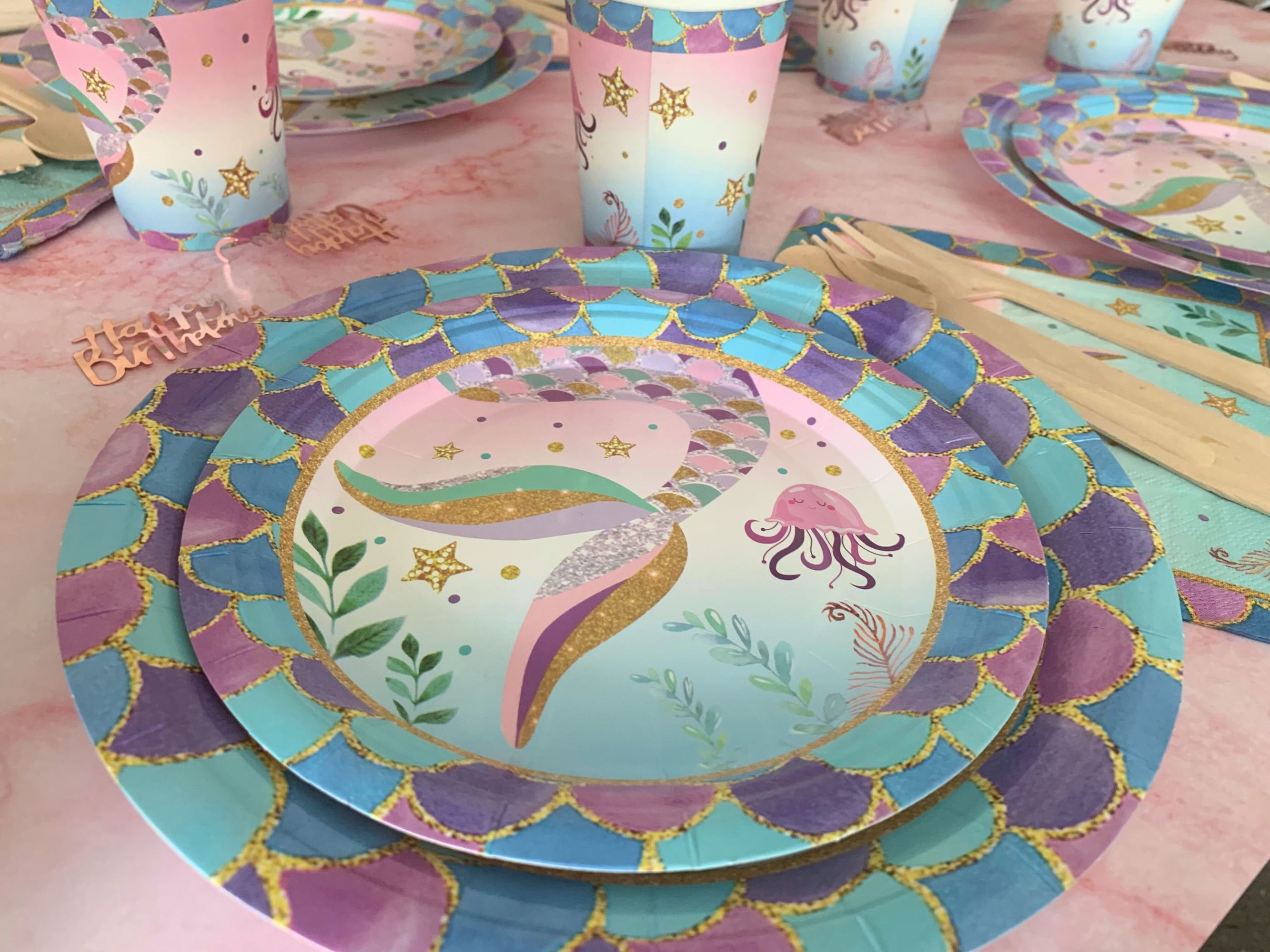 Mermaid Tableware Etsy