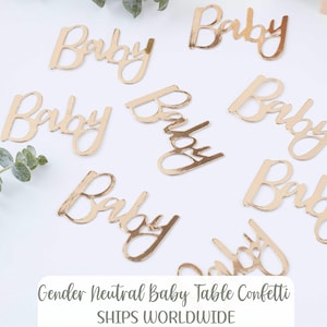 Goldener Tisch Konfetti Oh Baby Konfetti Goldener Babyparty Konfetti Goldener Tisch Dekor Gender Neutral Babyshower Dekoration Gender Neutral Konfetti