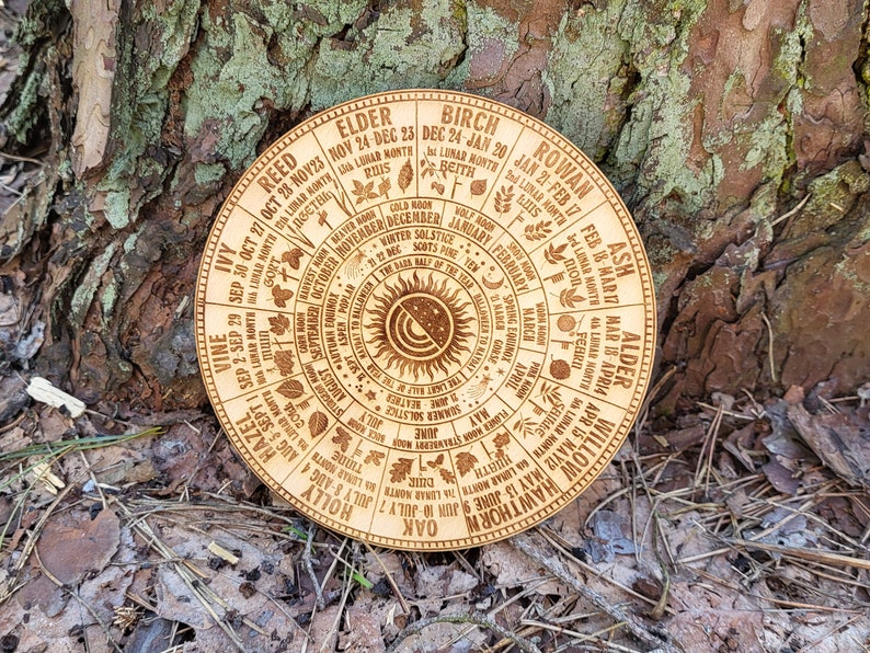 Ogham Tree Calendar / Celtic Tree Calendar / Wheel of Life / Tree of Ogham Tree Calendar / Celtic Tree Calendar / Wheel of Life / Tree of