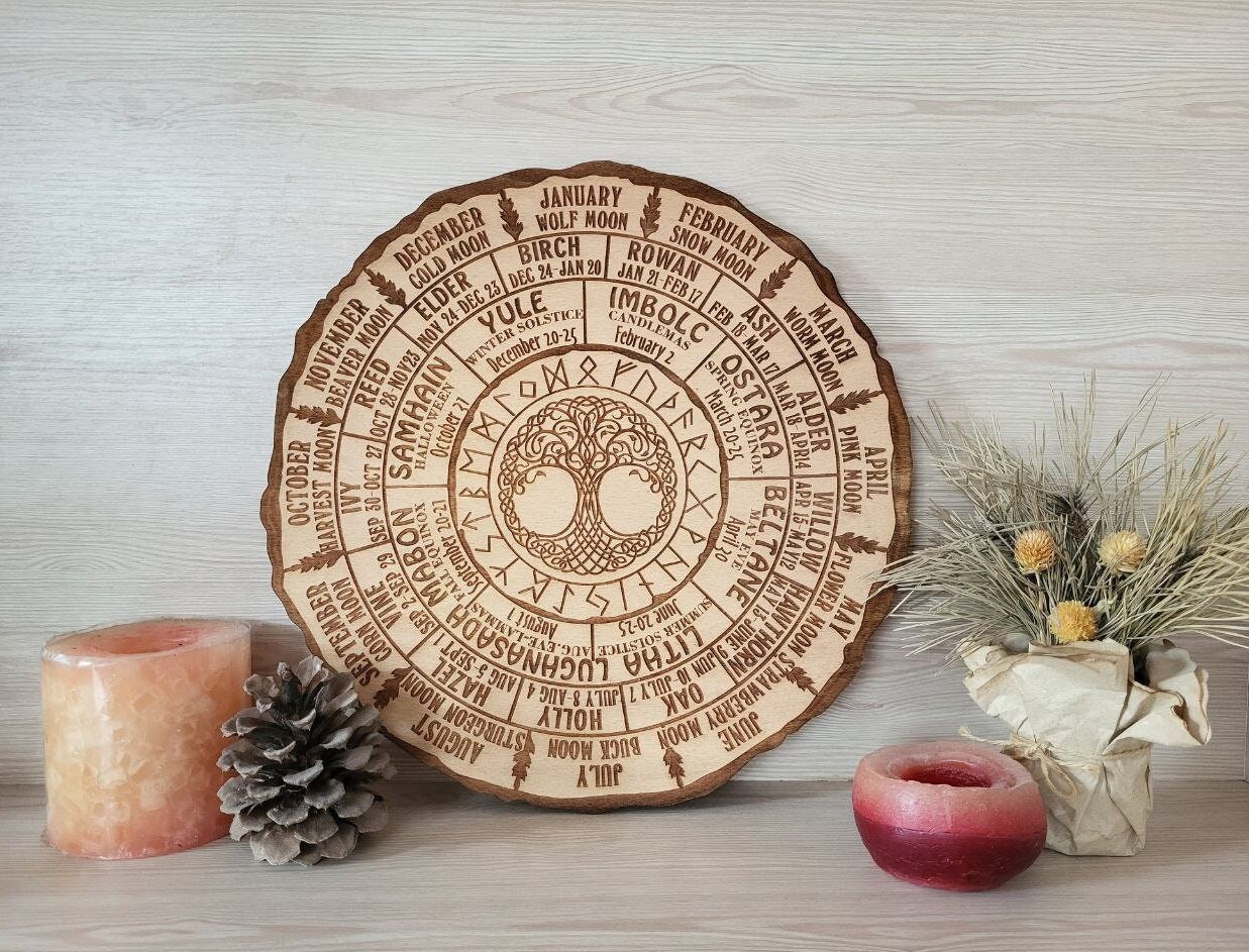 Wheel of the Year / Celtic Tree Calendar / Wheel of Life / Tree of Life ...