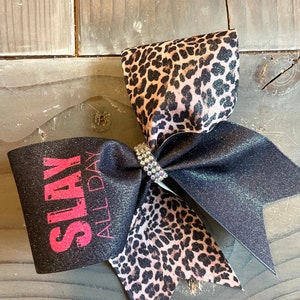 Slay All Day Cheer Bow | Cheer Gifts | Cheerleader Bows