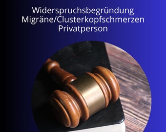 Sample statement of reasons for objection migraine/cluster headache private individual