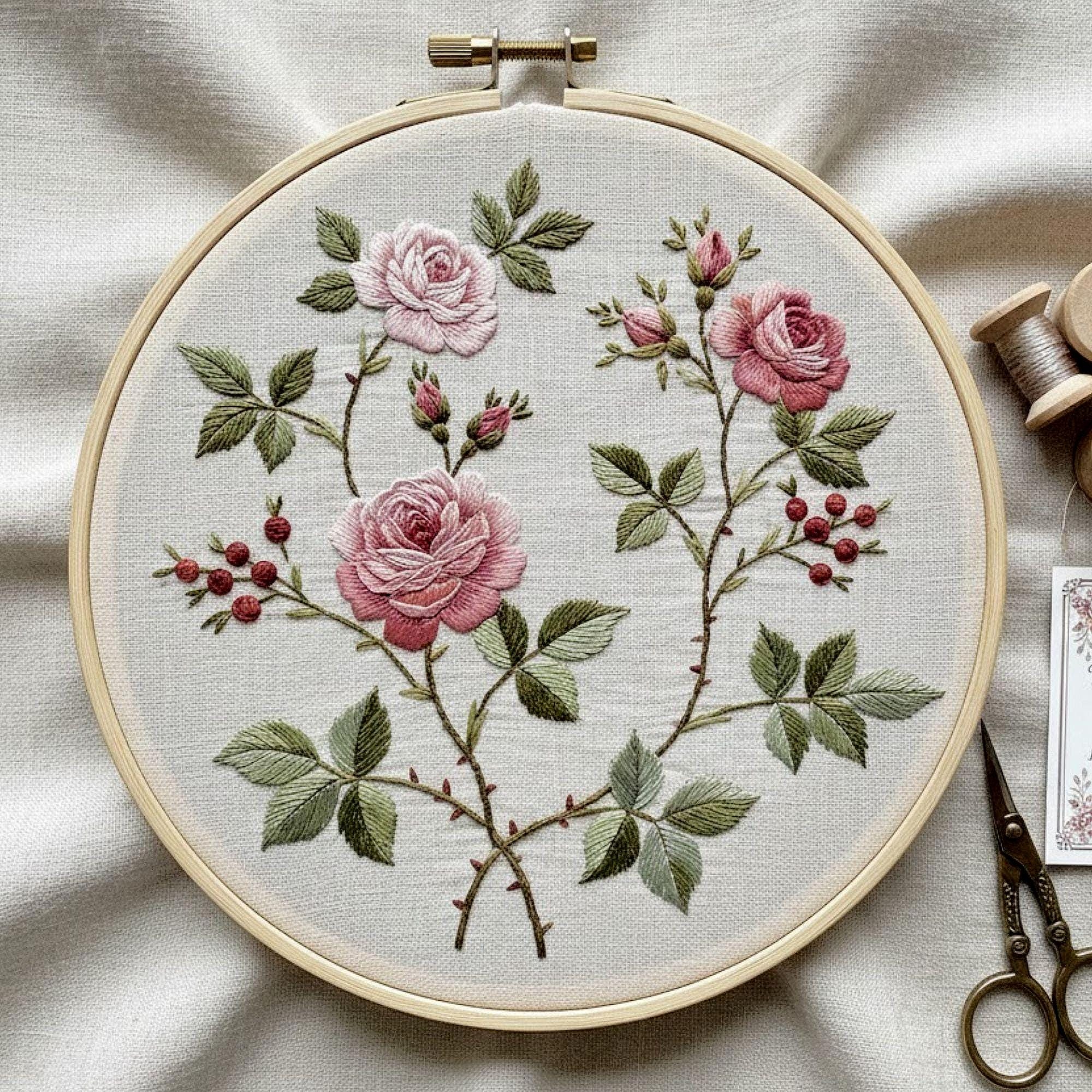 Vintage Flower Embroidery - Etsy