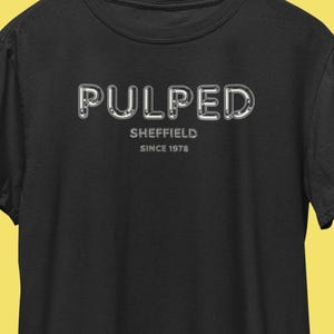 Pulp Homage Pulped Sheffield T-shirt / Jarvis Cocker Common People Shirt / Funny UK Indie ROck T-Shirt