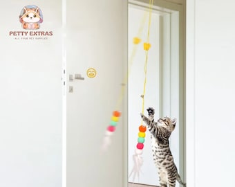 Engaging Dragonfly Feather Bell Teasing Stick Interactive Fun for Your Playful Kitten
