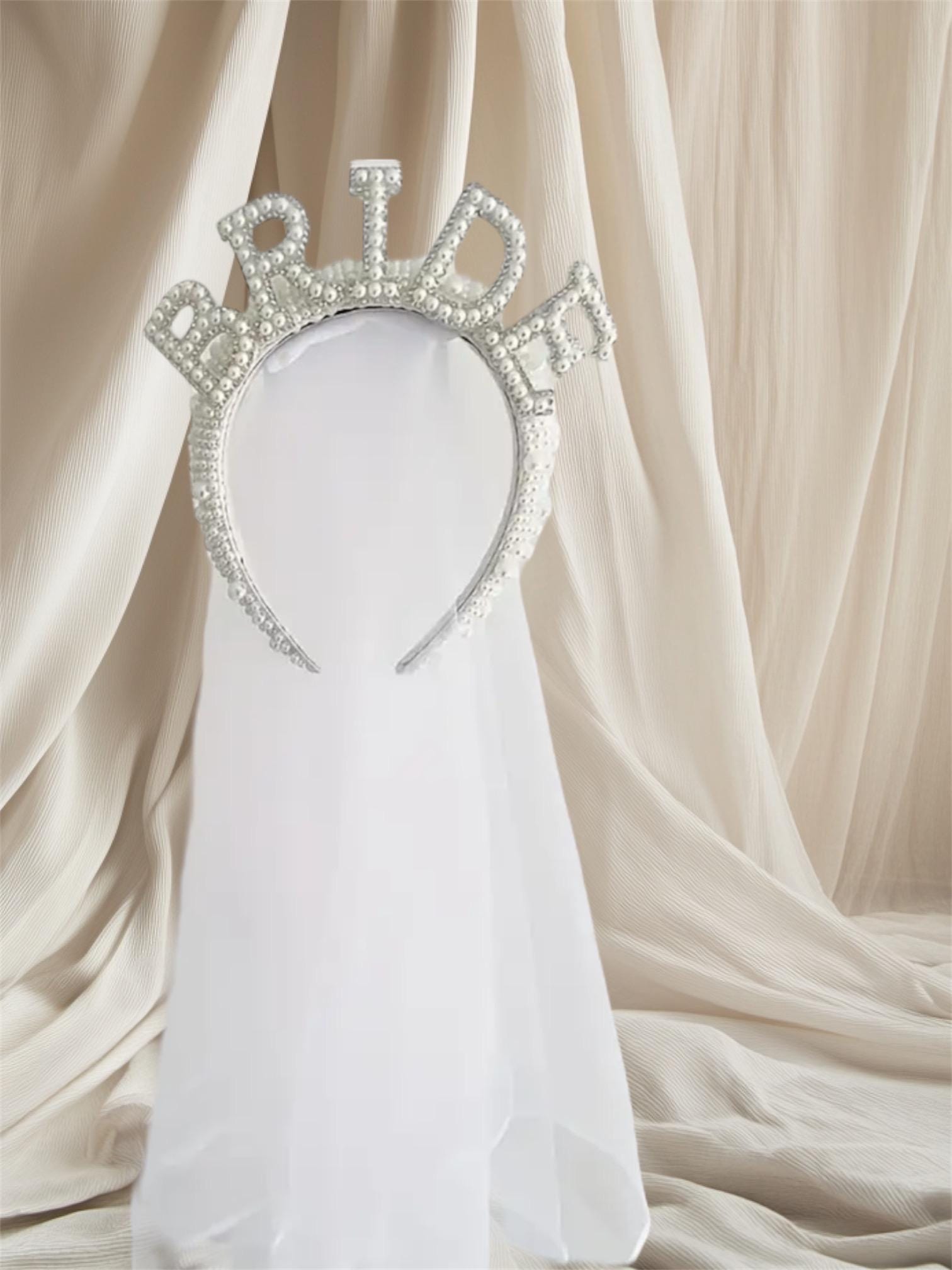 Pearl Headband, Elegant Wedding Accessory, Bride to Be  display picture 2