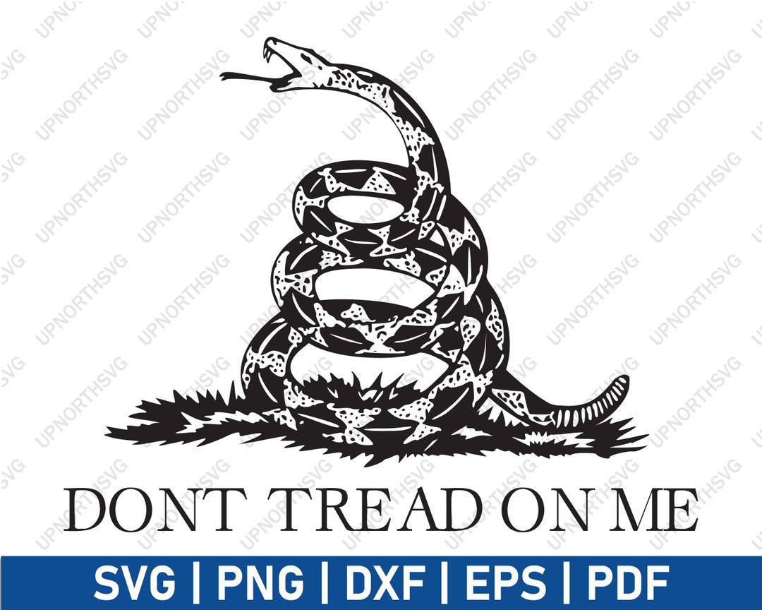 Don't Tread on Me Rattlesnake Gadsden Flag SVG | Liberty, Freedom ...