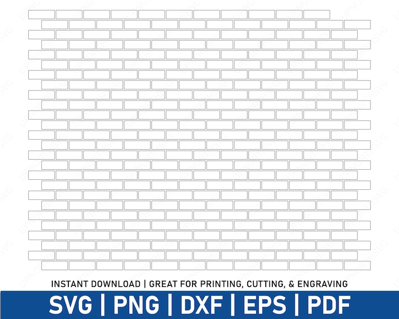 Brick Wall Pattern SVG File | Bricks Layered Pattern Design | Vector ...