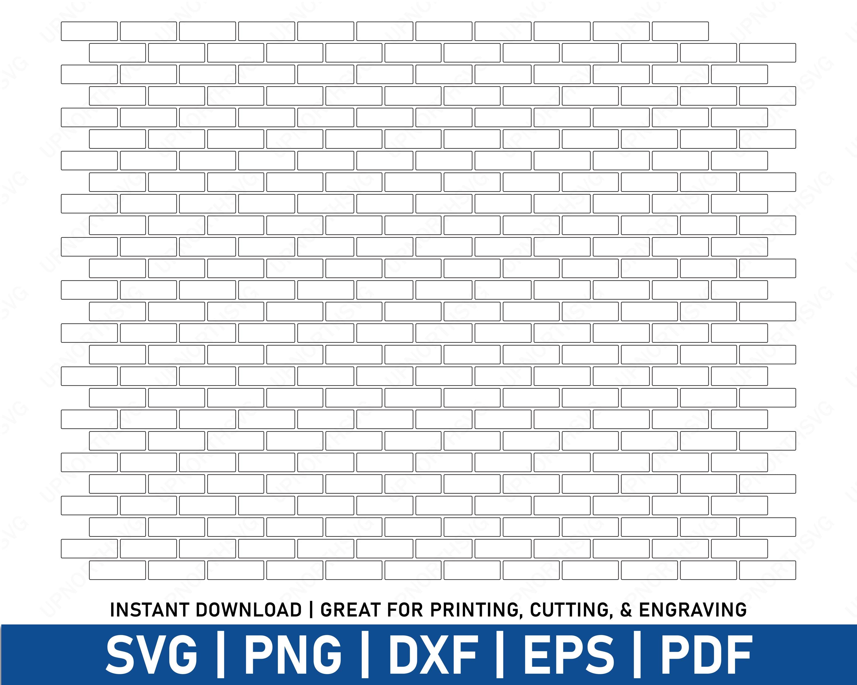 Brick Wall Pattern SVG File | Bricks Layered Pattern Design | Vector ...