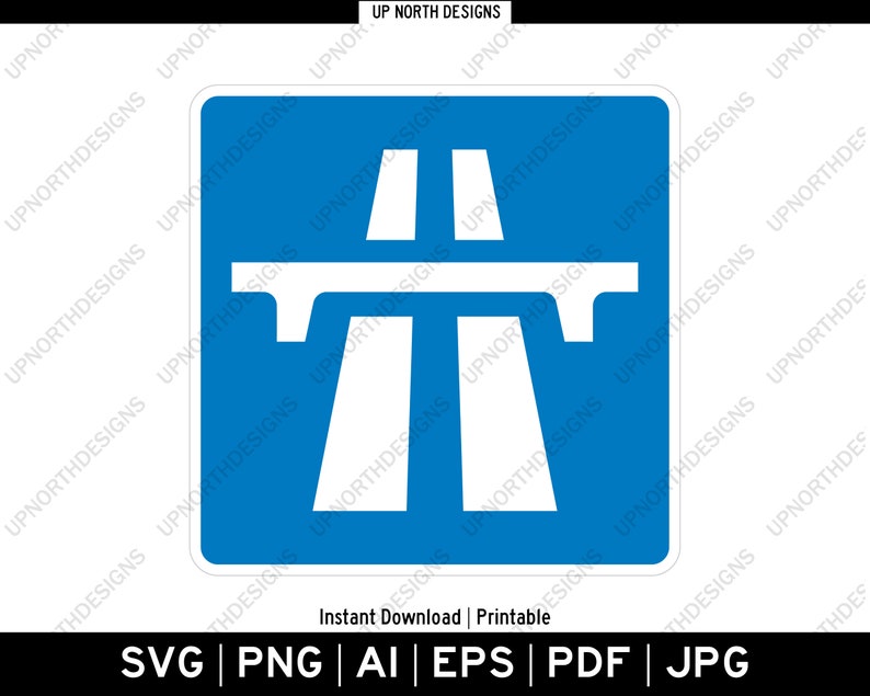 Autobon Sign Buy Autobahn Printable Sign Vector Image Cut, Engrave, or Print ...