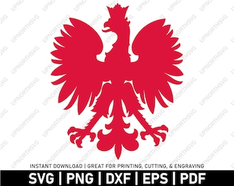 ポーランドの紋章 鷲鳥のシルエット | ポーランドの国章 | ベクター