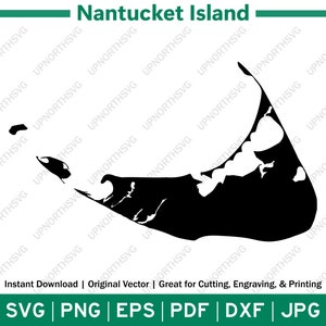Mapa da silhueta da ilha de Nantucket | Arquivo gráfico vetorial SVG de Massachusetts | Imagem de contorno de forma | pdf, dxf, eps, png