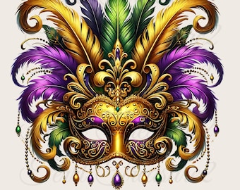 Mardi Gras Carnival Mask PNG, Mardi Gras Sublimation Design PNG, Happy Mardi Gras PNG, Mardi Gras Png Design, Mardi Gras Mask Png