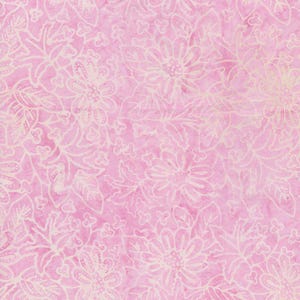 Timeless Treasures TONGA-B2518  PETAL Floral and Dots Batik