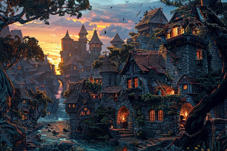 6,500 BACKGROUND/SCENERY Dnd Dnd Fantasy Background Images Bundle Dungeons and Dragons Battlemap