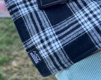 Hank Flannel Scottish Plated Black/WhiteLIMITED edc
