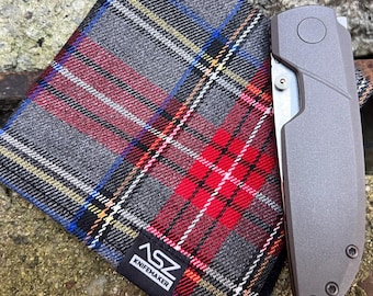 Hank Viscose Check Fabric, Gray edc