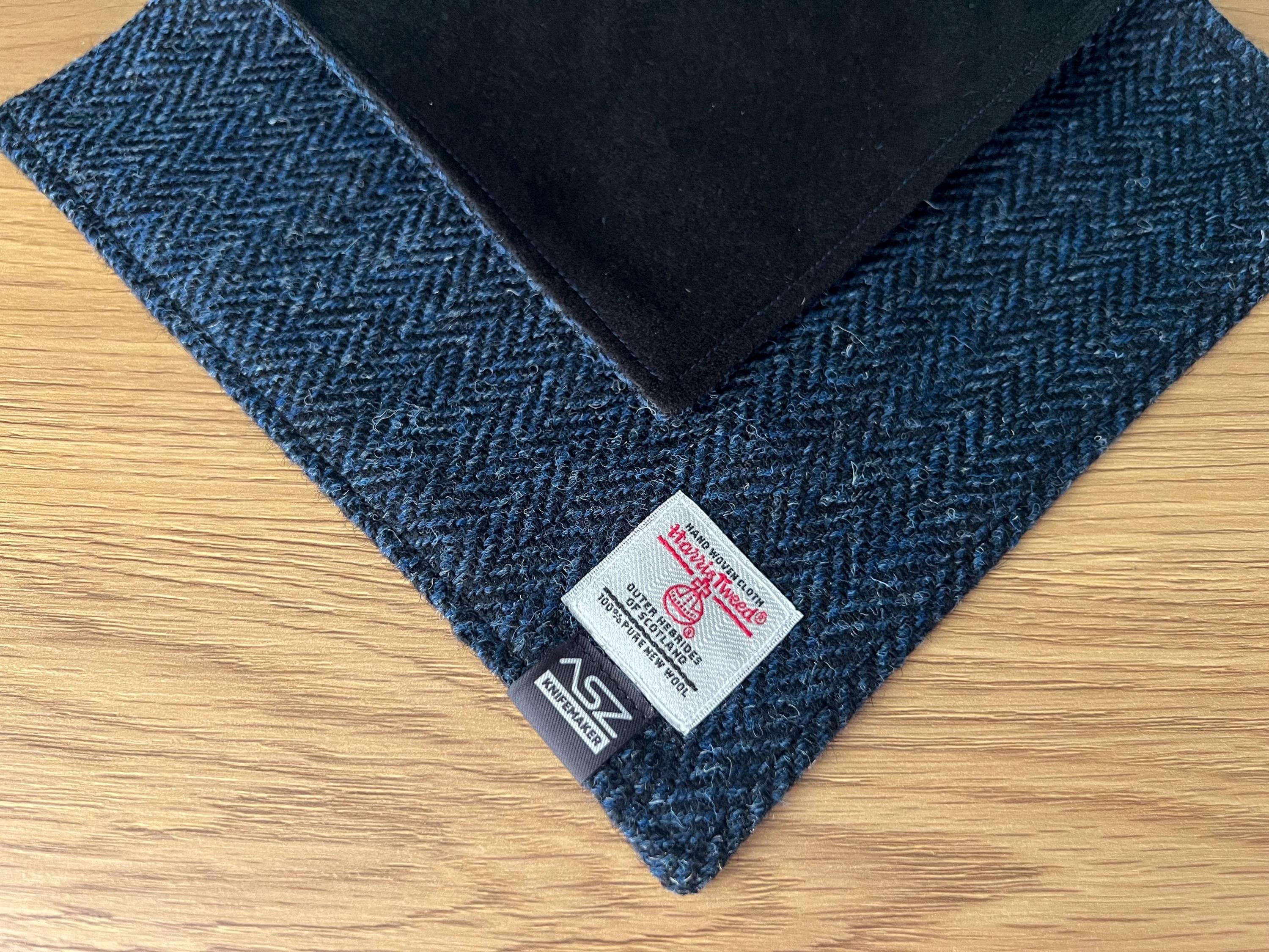 Fazzoletto da taschino uomo blu navy grigio perla micro fiore bulbo