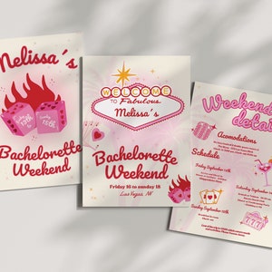 Las Vegas Lucky In Love Bachelorette Weekend Itinéraire Hen Party Las Vegas Bach Lucky in Love Bach Canva Modèle modifiable Téléchargement instantané