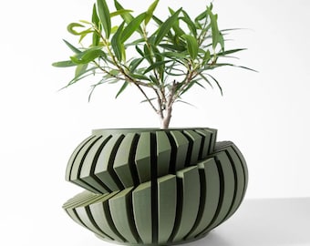 Luxira Planter Pot V1: Indoor Planter Pot w/Drainage Tray & Stand, Unique  Modern 3D Printed for Flowers and Succulents