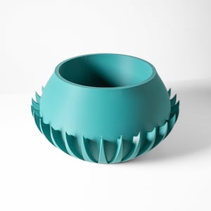Lavis Planter Pot: Indoor Planter Pot with Drainage Tray, Unique Modern 3D Printed for Flowers and Succulents